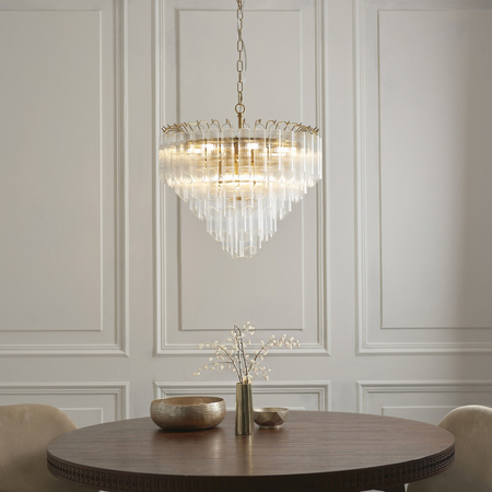 Lampa wisząca Endon Lighting Toulouse 114198 mosiądz
