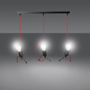 Lampa wisząca BOBI 3 BLACK Emibig 537/3 czarny