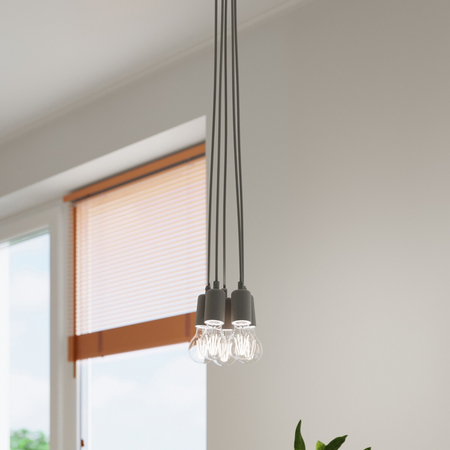 Sollux Lighting Lampa wisząca DIEGO 3 szara SL.0576