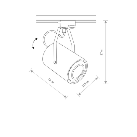 Reflektor PROFILE BIT PLUS Nowodvorski 9020 biały