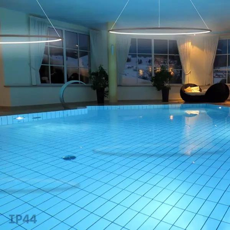 Lampa wisząca Ledowe Okręgi No.1 120cm 4k czarna Dali