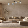 Lampa sufitowa SPLENDI 4 Emibig 1246/4 czarny/złoty