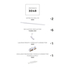 Zestaw szynowy Zuma Line 3048 ZESTAW 8 SZYNOPRZEWODY WHITE JEDNOOBWODOWY
