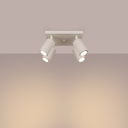 Sollux Lighting Plafon KARBON 4 beżowy SL.1602