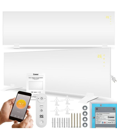 Panel grzewczy Cronos Hybrid z WiFi i pilotem 300W