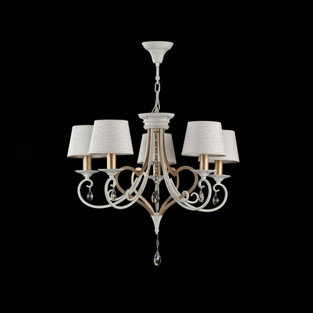 Żyrandol Maytoni ARM548-05-WG Enna - Biały z dodatkiem złota