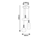 Lampa wisząca Rabalux Sinopia 5225 złoty