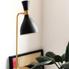 Lampa stołowa Elstead Lighting Joan czarny/mosiądz FE-JOAN-TL-MB