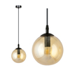Lampa wisząca COSMO 1 BL MIODOWY Emibig 713/1 czarny/złoty