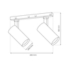 Milagro MAGNETIC TRACK 2x10W LED 3000K ML8932 CZARNY