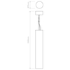 Lampa wisząca Astro Osca 400 Round 1252014 Gips