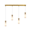 Lampa wisząca Italux Santos PND-95331-4-BRSS Mosiężny