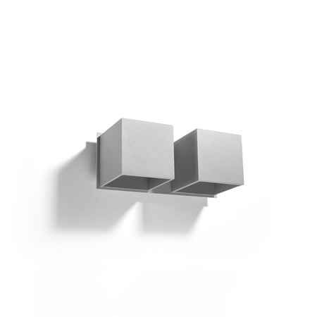 Sollux Lighting Kinkiet QUAD 2 szary SL.0658