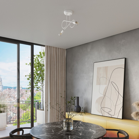 Sollux Lighting Żyrandol LOOP 2 biały SL.1471