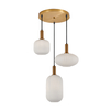 Lampa wisząca Italux Della PND-31982-3-GD Złoty