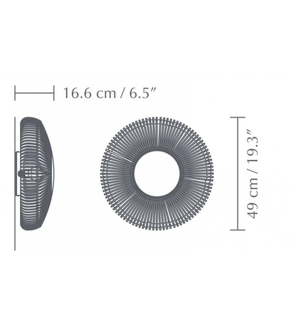 Lampa Umage 2369 Clava Up - Wood Black Oak Large