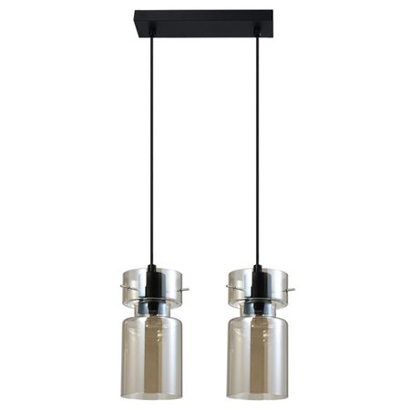 Light Prestige Podwójna lampa wisząca Nivio dymna 2xE27 LP-2811/2L AM