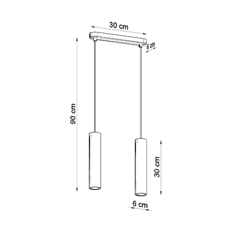 Sollux Lighting Lampa wisząca LINO 2 SL.0637