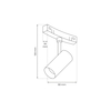 Milagro ROUND MAGNETIC TRACK 7W 4000K do śr. 900mm ML8696 CZARNY