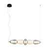 Lampa wisząca Italux PND-74937-5-BK Czarny, biały, przezroczysty