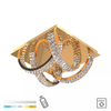 Lampa sufitowa Zuma Line MX3274-4-3GT TULA LAMPA SUFITOWA ZŁOTA/GOLD