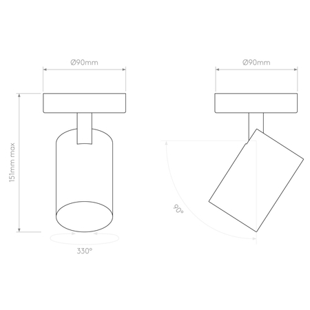 Spot Astro Aqua Single 1393001 Matowy Biały