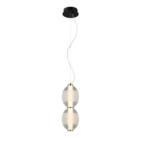 Lampa wisząca Italux Rinot PND-45372-2-WH-CL Czarny, biały, przezroczysty