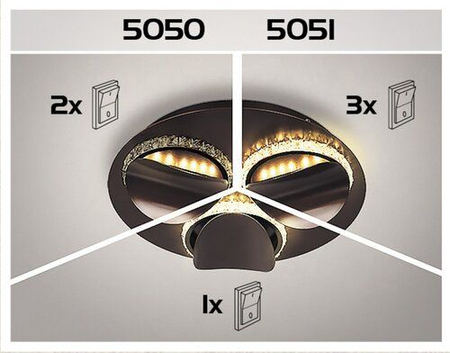 Lampa sufitowa Rabalux Capriana 5051 brązowy metalik