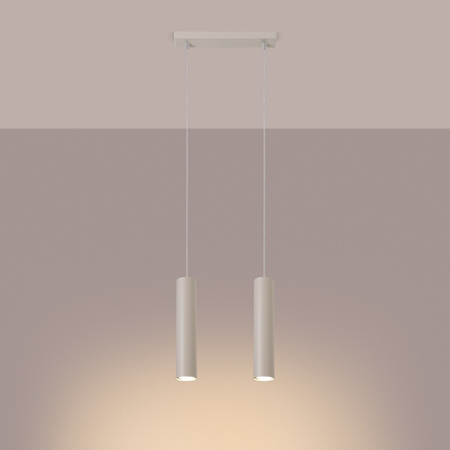 Sollux Lighting Lampa wisząca LAGOS 2 beżowa SL.1480