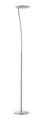 Lampa podłogowa ZENIT S nikiel mat LED 30+10W 3000K ściemnialna