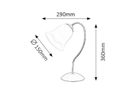 Lampa stołowa Rabalux Fabiola 7260 biały antyk