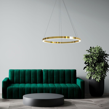Lampa wisząca Midway duża shiny 1xLED złota LP-033/1P L GD Shiny