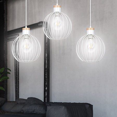 Lampa wisząca BARBADO 3 WHITE Emibig 755/3 biały