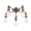 Lampa sufitowa Endon Lighting Hal 76336 miedziany