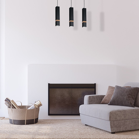 Milagro Lampa wisząca VIDAR BLACK 3xGU10 MLP5404 CZARNY