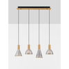 Lampa wisząca Luces Exclusivas SARDUNO LE45140 złoty i odcienie złota, szary i odcienie szarości