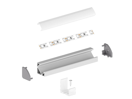 Profil LED Greenie P3-1C 1m Typ C kątowy czarny lakierowany