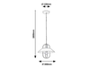 Lampa wisząca Rabalux Nesrin 3519 złoty