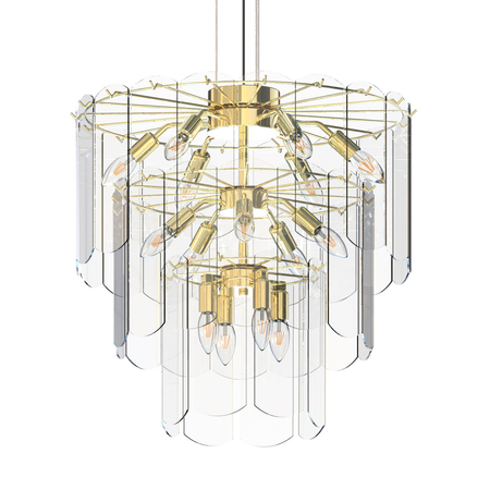 Lampa wisząca Zuma Line MD3523-14L-EGN NIRA LAMPA WISZĄCA ZŁOTA/GOLD