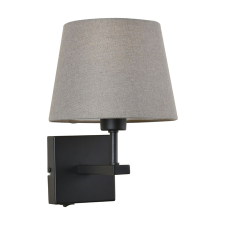 Kinkiet Italux Norte  WL-1122-1-A-BM-RO-GR Czarny mat