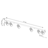 Sollux Lighting Plafon KARBON 6L taupe SL.1766