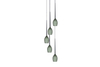 Lampa wisząca IZZA 5 OLIVE Azzardo AZ1222 zielony