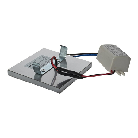 Eko-Light Oprawa schodowa QUADRO Barwa Zimna 6500K EKS0965 BIAŁY / SREBRNY