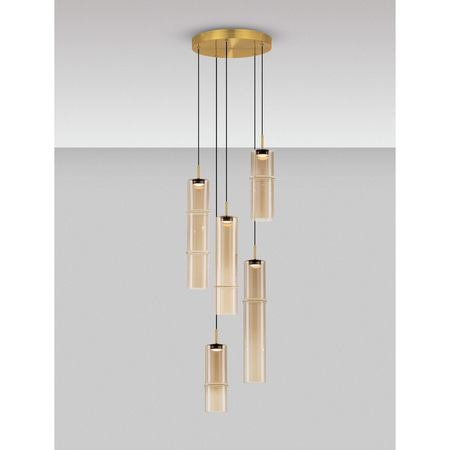 Lampa wisząca Luces Exclusivas SARTANO LE45168 złoty i odcienie złota