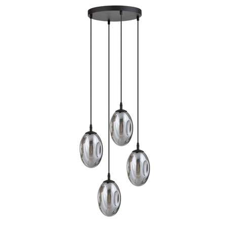 Lampa wisząca ASTRAL 4 Emibig 1266/4PREM czarny