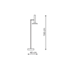 Lampa stojąca Hat 1xLED biała LP-1661/1F WH