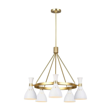Żyrandol Elstead Lighting Joan biały FE-JOAN5-MW