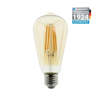 Blaupunkt Żarówka LED Filament E27 ST64 8W Amber Glass Ściemnialna