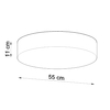 Sollux Lighting Plafon ARENA 55 czarny SL.0917