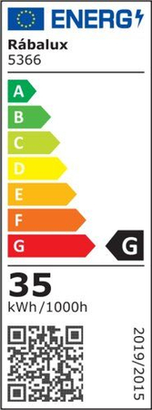 Lampa sufitowa Rabalux Malcolm 5366 czarny